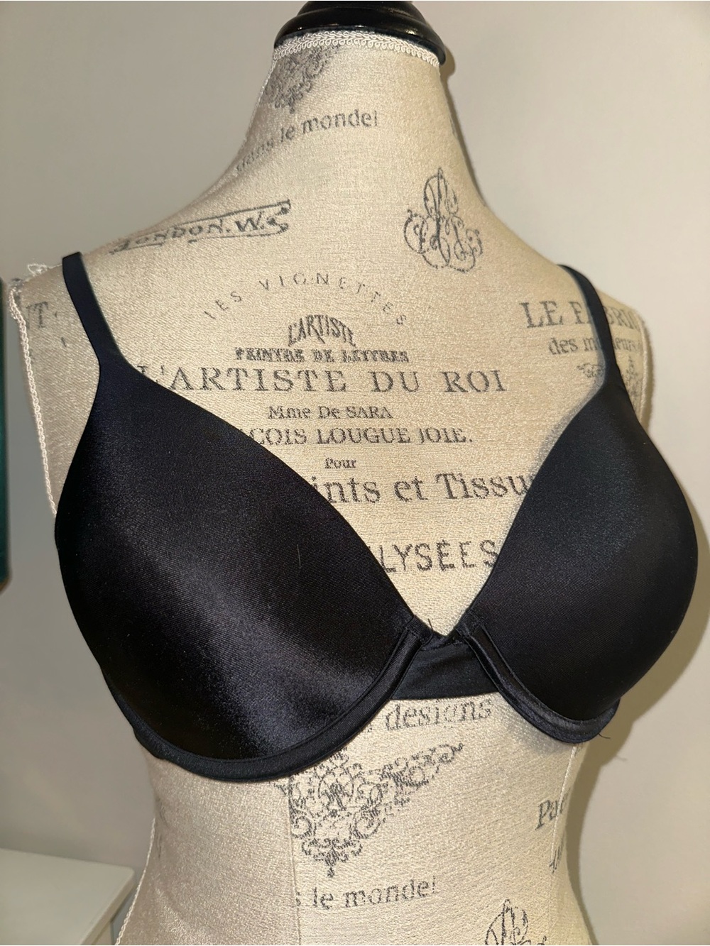 Wacoal 85912 Top Solution Black Underwire Bra 34C MINT CONDITION